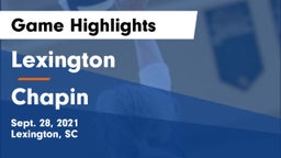 Lexington  vs Chapin  Game Highlights - Sept. 28, 2021