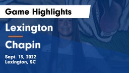 Lexington  vs Chapin  Game Highlights - Sept. 13, 2022