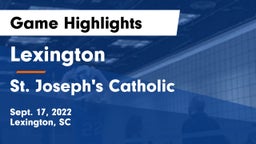 Lexington  vs St. Joseph's Catholic  Game Highlights - Sept. 17, 2022