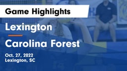 Lexington  vs Carolina Forest  Game Highlights - Oct. 27, 2022
