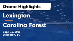Lexington  vs Carolina Forest  Game Highlights - Sept. 30, 2023