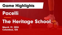 Pacelli  vs The Heritage School Game Highlights - March 19, 2024