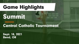Summit  vs Central Catholic Tournament Game Highlights - Sept. 18, 2021