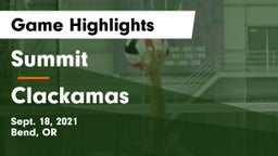 Summit  vs Clackamas  Game Highlights - Sept. 18, 2021