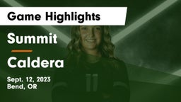Summit  vs Caldera  Game Highlights - Sept. 12, 2023