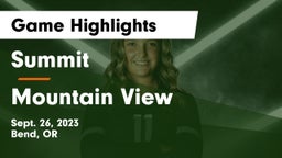 Summit  vs Mountain View  Game Highlights - Sept. 26, 2023