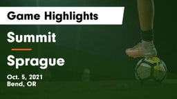 Summit  vs Sprague  Game Highlights - Oct. 5, 2021