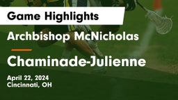 Archbishop McNicholas  vs Chaminade-Julienne  Game Highlights - April 22, 2024