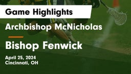 Archbishop McNicholas  vs Bishop Fenwick Game Highlights - April 25, 2024