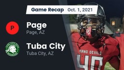 Recap: Page  vs. Tuba City  2021