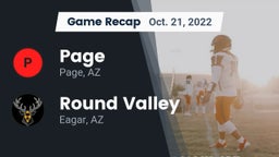 Recap: Page  vs. Round Valley  2022