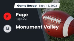 Recap: Page  vs. Monument Valley 2023