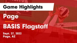Page  vs BASIS Flagstaff Game Highlights - Sept. 27, 2022