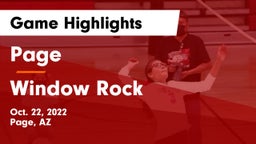 Page  vs Window Rock  Game Highlights - Oct. 22, 2022
