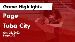 Page  vs Tuba City  Game Highlights - Oct. 24, 2022