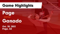Page  vs Ganado  Game Highlights - Oct. 28, 2022