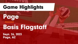 Page  vs Basis Flagstaff Game Highlights - Sept. 26, 2023