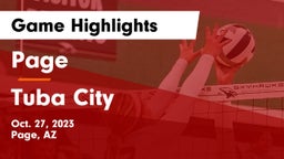 Page  vs Tuba City  Game Highlights - Oct. 27, 2023