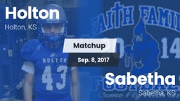 Matchup: Holton  vs. Sabetha  2017