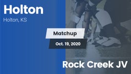Matchup: Holton  vs. Rock Creek JV 2020
