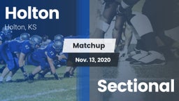 Matchup: Holton  vs. Sectional 2020
