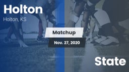 Matchup: Holton  vs. State 2020