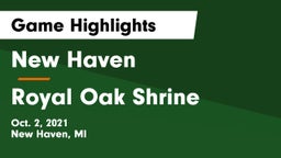New Haven  vs Royal Oak Shrine Game Highlights - Oct. 2, 2021