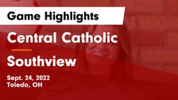 Central Catholic  vs Southview  Game Highlights - Sept. 24, 2022