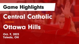 Central Catholic  vs Ottawa Hills  Game Highlights - Oct. 9, 2023