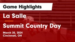 La Salle  vs Summit Country Day Game Highlights - March 20, 2024