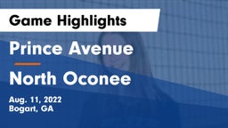 Prince Avenue  vs North Oconee  Game Highlights - Aug. 11, 2022