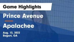 Prince Avenue  vs Apalachee  Game Highlights - Aug. 13, 2022