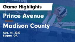 Prince Avenue  vs Madison County  Game Highlights - Aug. 16, 2022