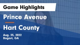 Prince Avenue  vs Hart County  Game Highlights - Aug. 25, 2022