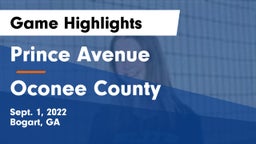 Prince Avenue  vs Oconee County  Game Highlights - Sept. 1, 2022