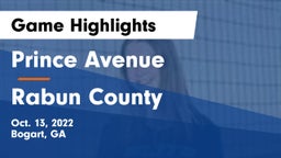 Prince Avenue  vs Rabun County  Game Highlights - Oct. 13, 2022