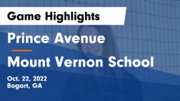 Prince Avenue  vs Mount Vernon School Game Highlights - Oct. 22, 2022