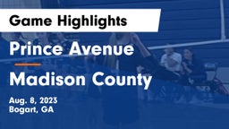 Prince Avenue  vs Madison County  Game Highlights - Aug. 8, 2023