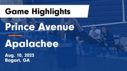 Prince Avenue  vs Apalachee  Game Highlights - Aug. 10, 2023