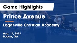 Prince Avenue  vs Loganville Christian Academy  Game Highlights - Aug. 17, 2023