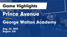 Prince Avenue  vs George Walton Academy  Game Highlights - Aug. 22, 2023
