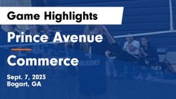 Prince Avenue  vs Commerce  Game Highlights - Sept. 7, 2023
