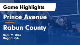 Prince Avenue  vs Rabun County  Game Highlights - Sept. 9, 2023