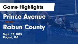 Prince Avenue  vs Rabun County  Game Highlights - Sept. 12, 2023