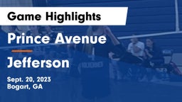 Prince Avenue  vs Jefferson  Game Highlights - Sept. 20, 2023
