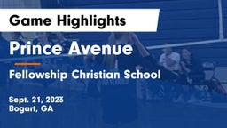 Prince Avenue  vs Fellowship Christian School Game Highlights - Sept. 21, 2023