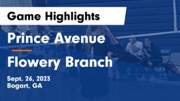 Prince Avenue  vs Flowery Branch Game Highlights - Sept. 26, 2023
