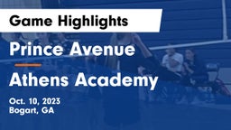 Prince Avenue  vs Athens Academy Game Highlights - Oct. 10, 2023