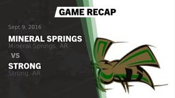 Recap: Mineral Springs  vs. Strong  2016