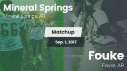 Matchup: Mineral Springs vs. Fouke  2017